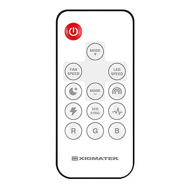 Xigmatek Cubi M Blanc (6 ventilateurs ARGB avec modes d'éclairages avec télécommande)