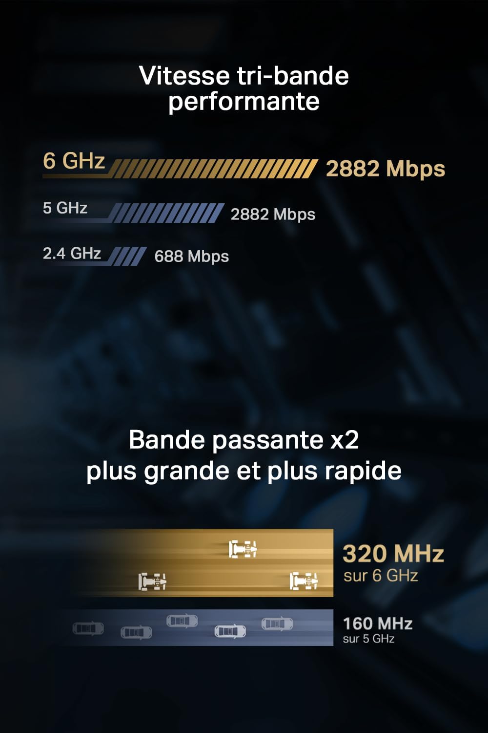 Carte PCie TP-Link WiFi 7 Carte WiFi PCIe BE6500 Archer TBE400E +  Bluetooth 5.4