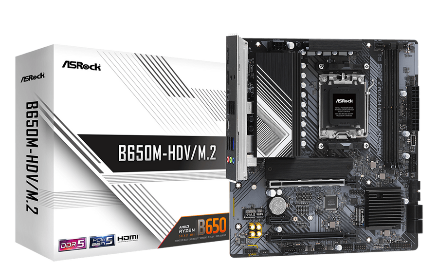 Carte mère AM5 ASRock B650M-HDV/M.2
