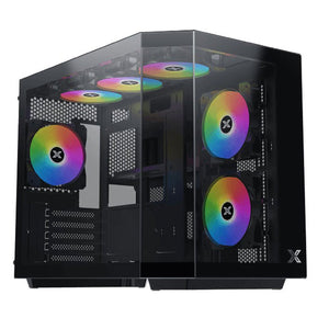 Boîtier Xigmatek Cubi M Noir - plusieurs modes d'éclairages + Télécommande