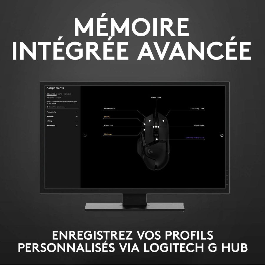 Souris filaire Gamer Logitech G502 Hero
