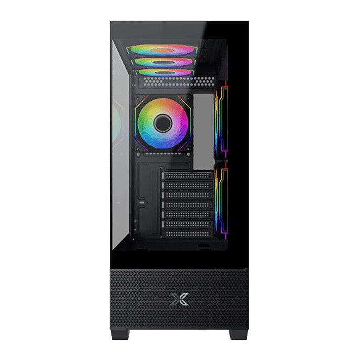 Boîtier Xigmatek Alphard noir - plusieurs modes d'éclairages + Télécommande