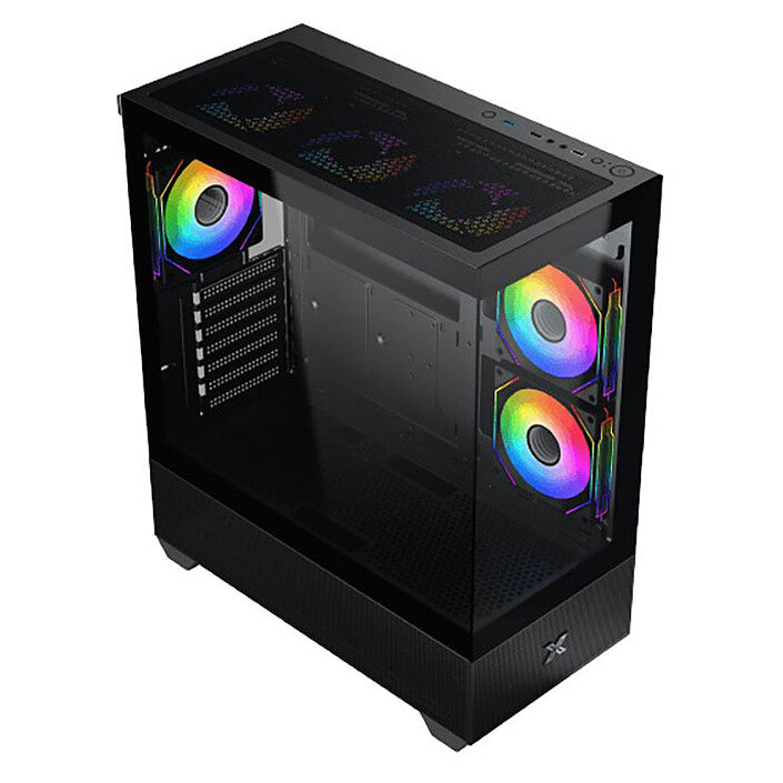 Boîtier Xigmatek Alphard noir - plusieurs modes d'éclairages + Télécommande