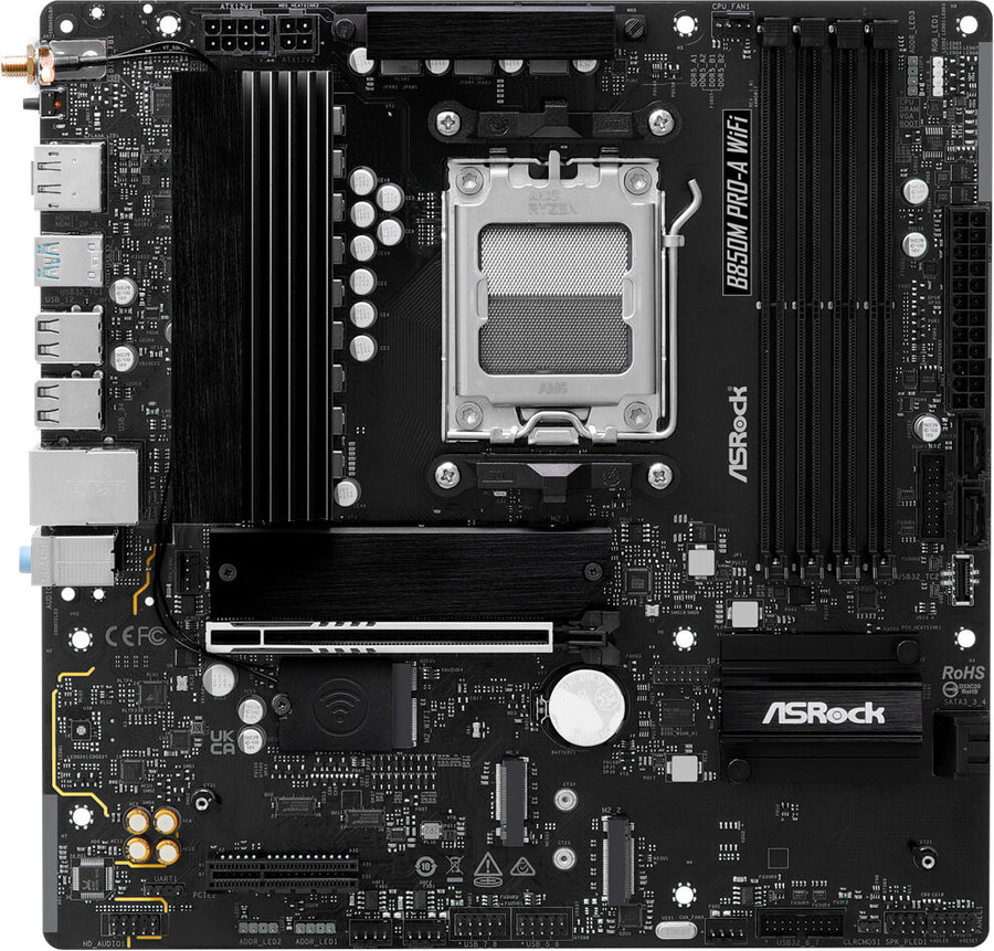 Carte mère AM5 ASRock B850M Pro-A WiFi (WiFi + Bluetooth inclus)