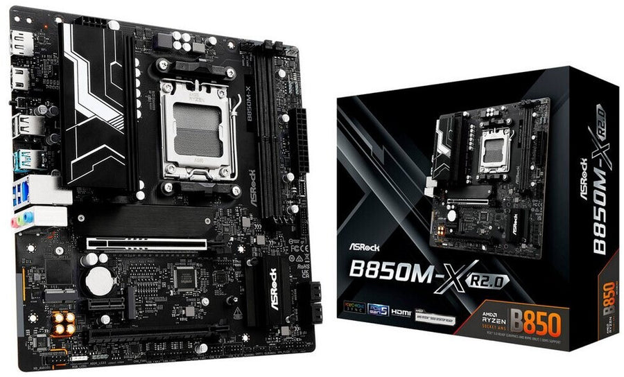 Carte mère AM5 Asrock B850M-X WiFi R2.0 (WiFi + Bluetooth inclus)