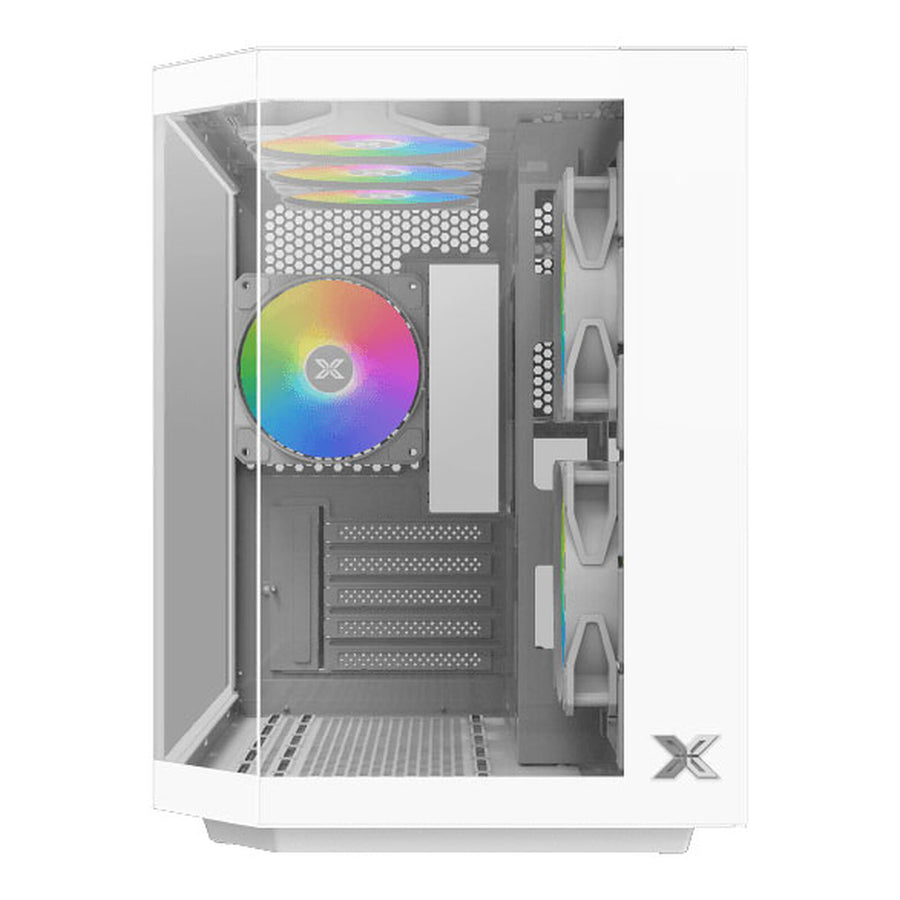 Boîtier Xigmatek Cubi M Arctic - plusieurs modes d'éclairages + Télécommande
