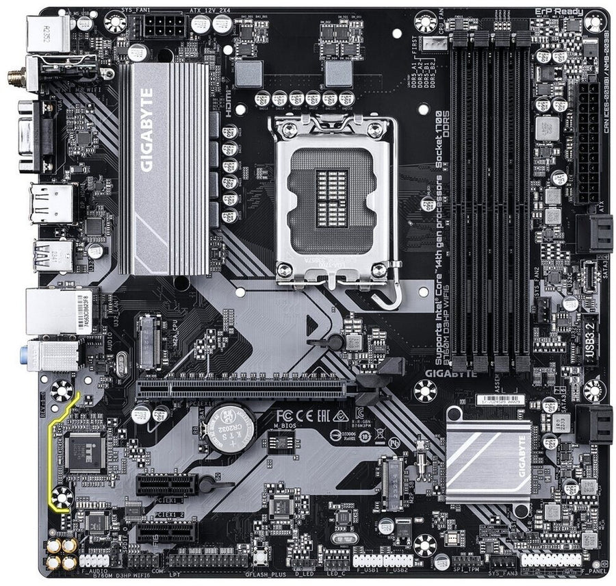 Carte mère LGA 1700 DDR5 GigaByte B760M D3HP WiFi6  (WiFi + Bluetooth inclus)