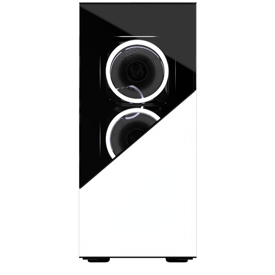 Boîtier M.RED Elite White Rainbow - plusieurs modes d'éclairages + Télécommande