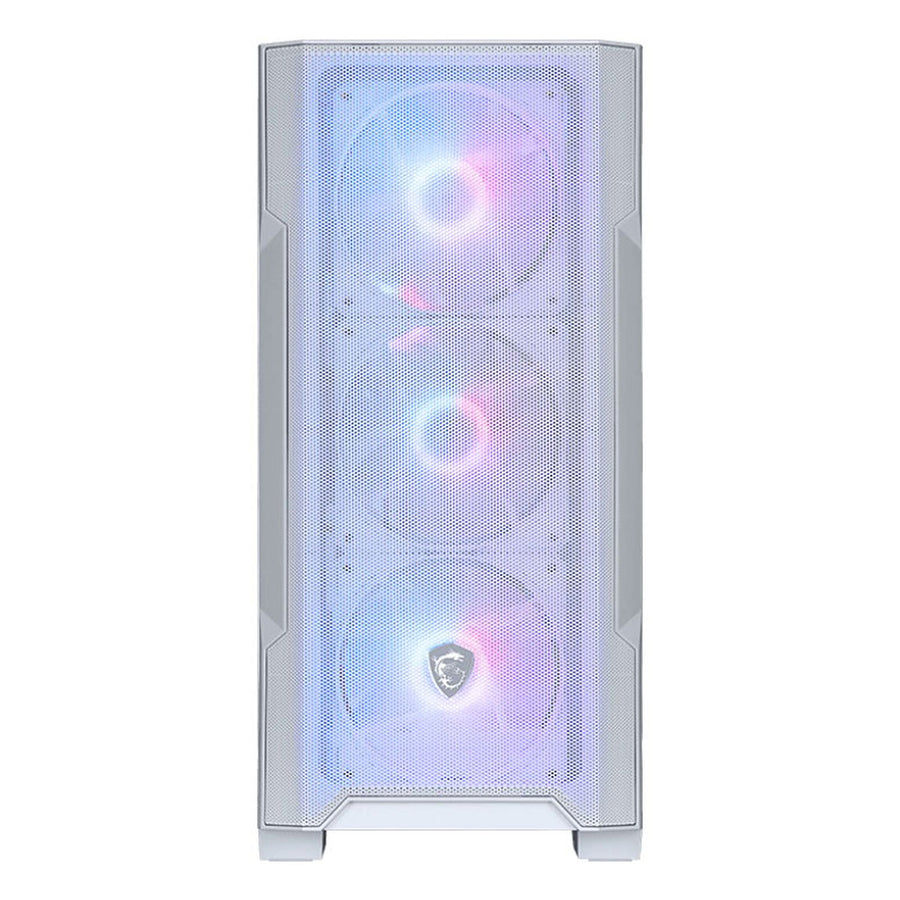 Boîtier MSI MAG Forge M100R Blanc - plusieurs modes d'éclairages