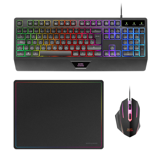 Azerty 3-in-1 Gaming Combo MCP124 Mars Gaming