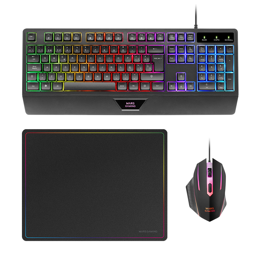 Combo Gaming Azerty 3-en-1 MCP124 Mars Gaming