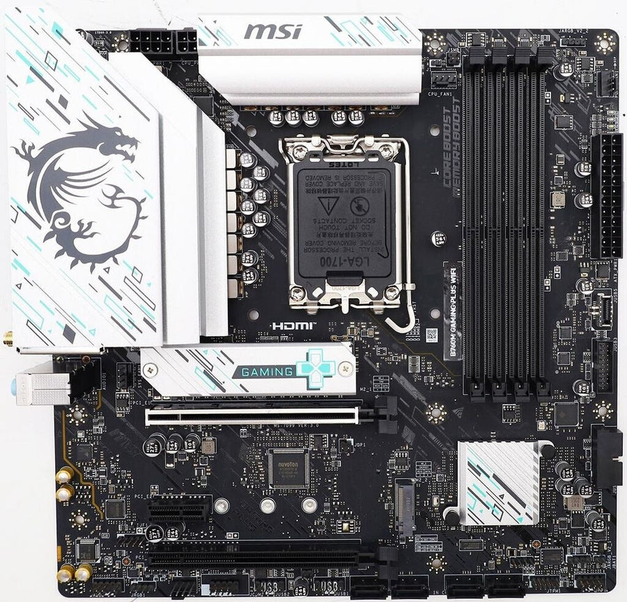 Carte mère LGA 1700 DDR5 MSI B760M Gaming Plus WiFi  (WiFi + Bluetooth inclus)