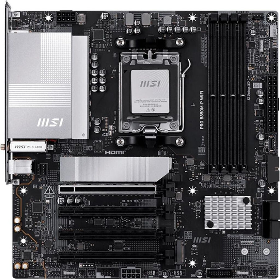 Carte mère AM5 MSI PRO B850M-P WIFI (WiFi + Bluetooth inclus)