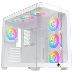 Boîtier Xigmatek Pano Blanc - plusieurs modes d'éclairages + Télécommande