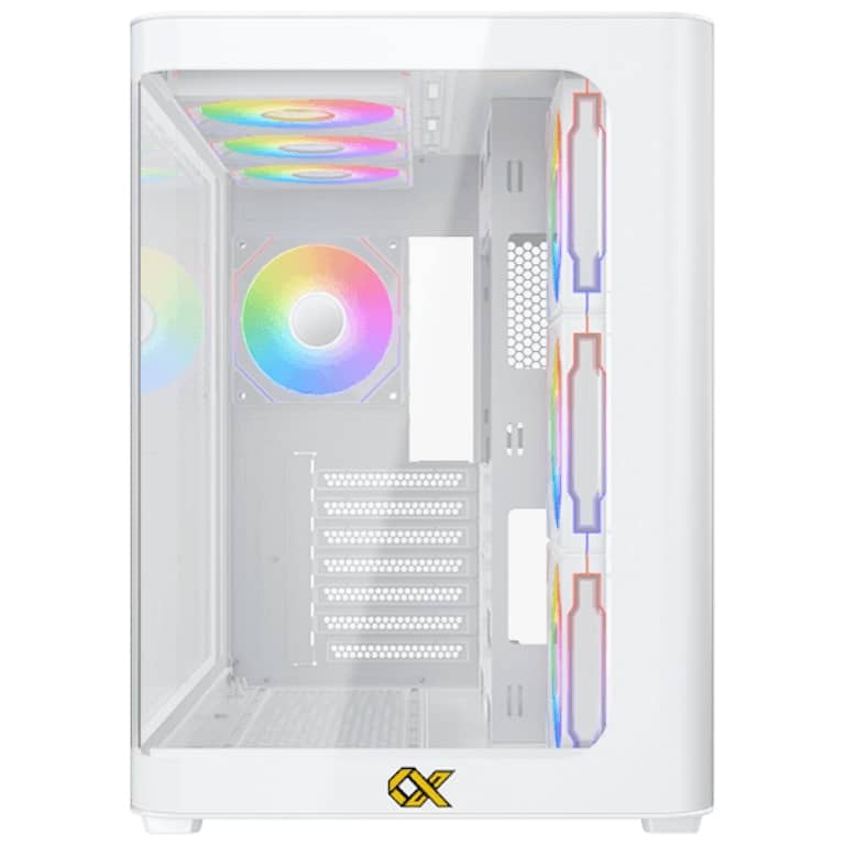 Boîtier Xigmatek Pano Blanc - plusieurs modes d'éclairages + Télécommande