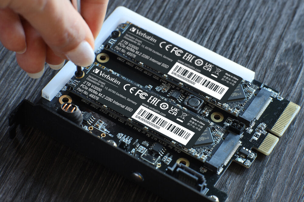 M.2 NVMe SSD 1To Verbatim VI3000 vitesse d'écriture/ de lecture jusqu'à 3100mo/s