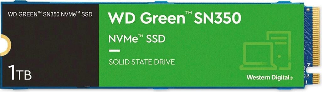 M.2 NVMe SSD 1To Western Digital SN350 vitesse d'écriture/ de lecture jusqu'à 3200mo/s